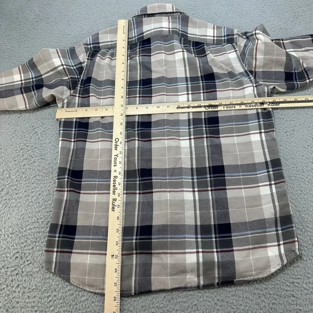 J. Crew Sportsman Shirt Men's Large Plaid Slim Button Up Casual Preppy Camp Hike